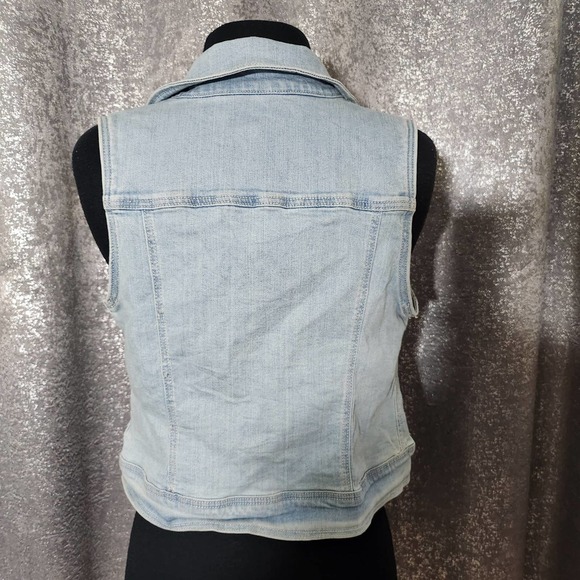 Cat & Jack jean denim vest jacket sz L - Picture 3 of 6